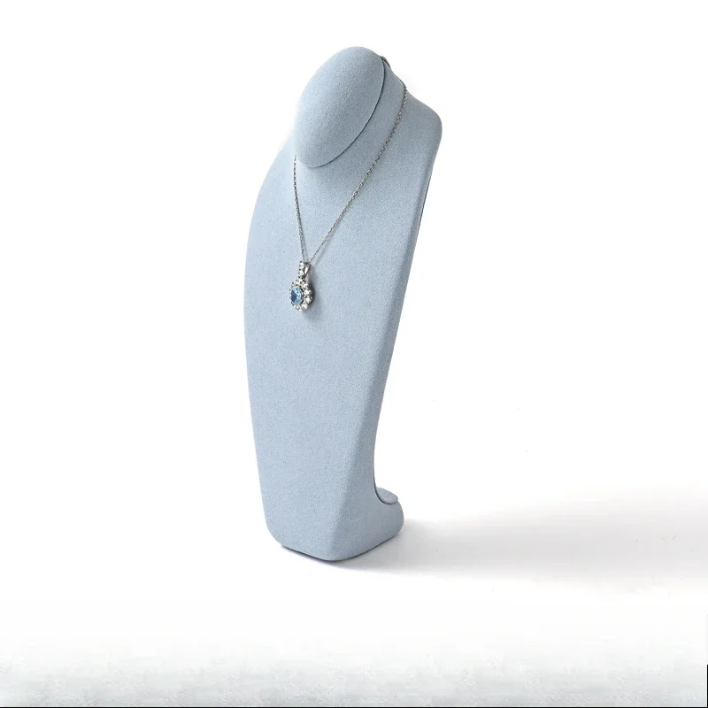 

Microfiber necklace portrait stand designer high-end necklace stand portrait neck display prop