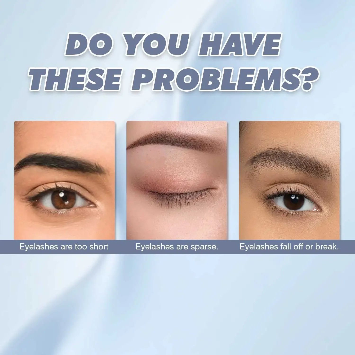 Erneuerndes Wimpernserum steigert längere, vollere und dickere Wimpernbehandlung, Wimpernwachstum, verdickte Pflegeprodukte
