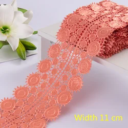 African Lace 5Yards Ribbon Embroidered Parches Trim For Clothing Accessories DIY Lace for Wedding Dress Decoration Guipure Lace