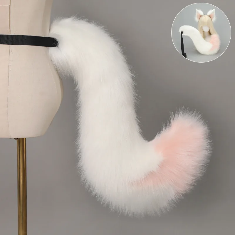 

Animal Tail Plush Cat Fox Dog Tail Anime Cosplay Costume Props Anime Conference COS Party Furry Tail with Adjustable Belt