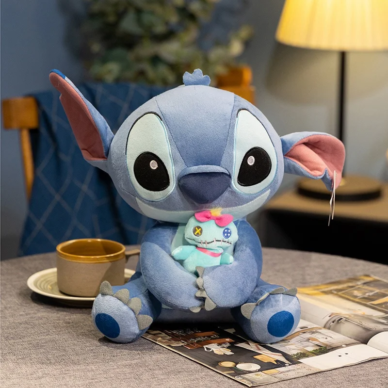 20/28 cm Originele Stitch Knuffel Mooie Gevulde Anime Stitch Met Scrump Pop Cartoon Knuffels Verjaardagscadeautjes Meisje Kinderen