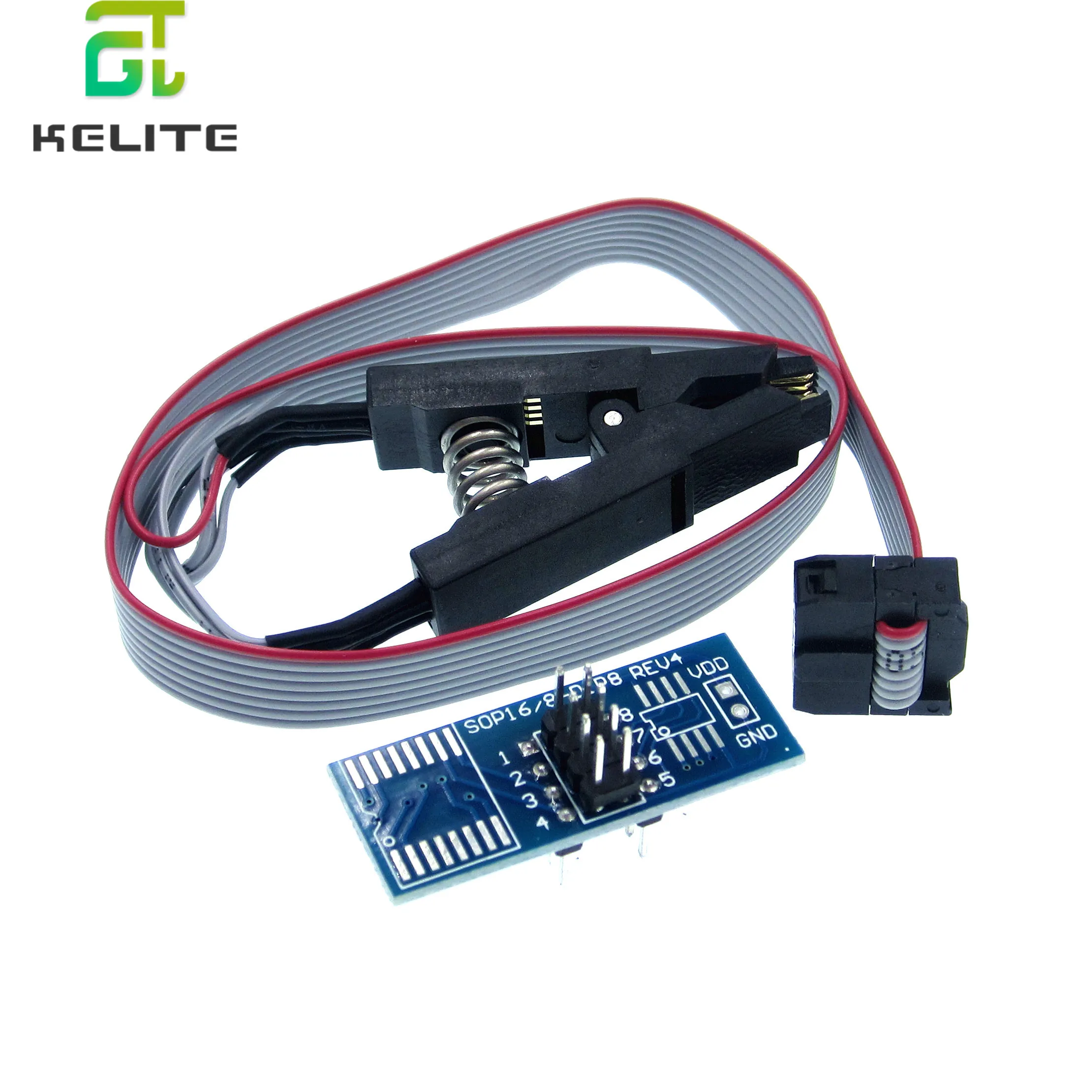 High quality SOIC8 SOP8 Test Clip For EEPROM 93CXX/25CXX/24CXX in-circuit programming on USB Programmer TL866CS TL866A EZP2010