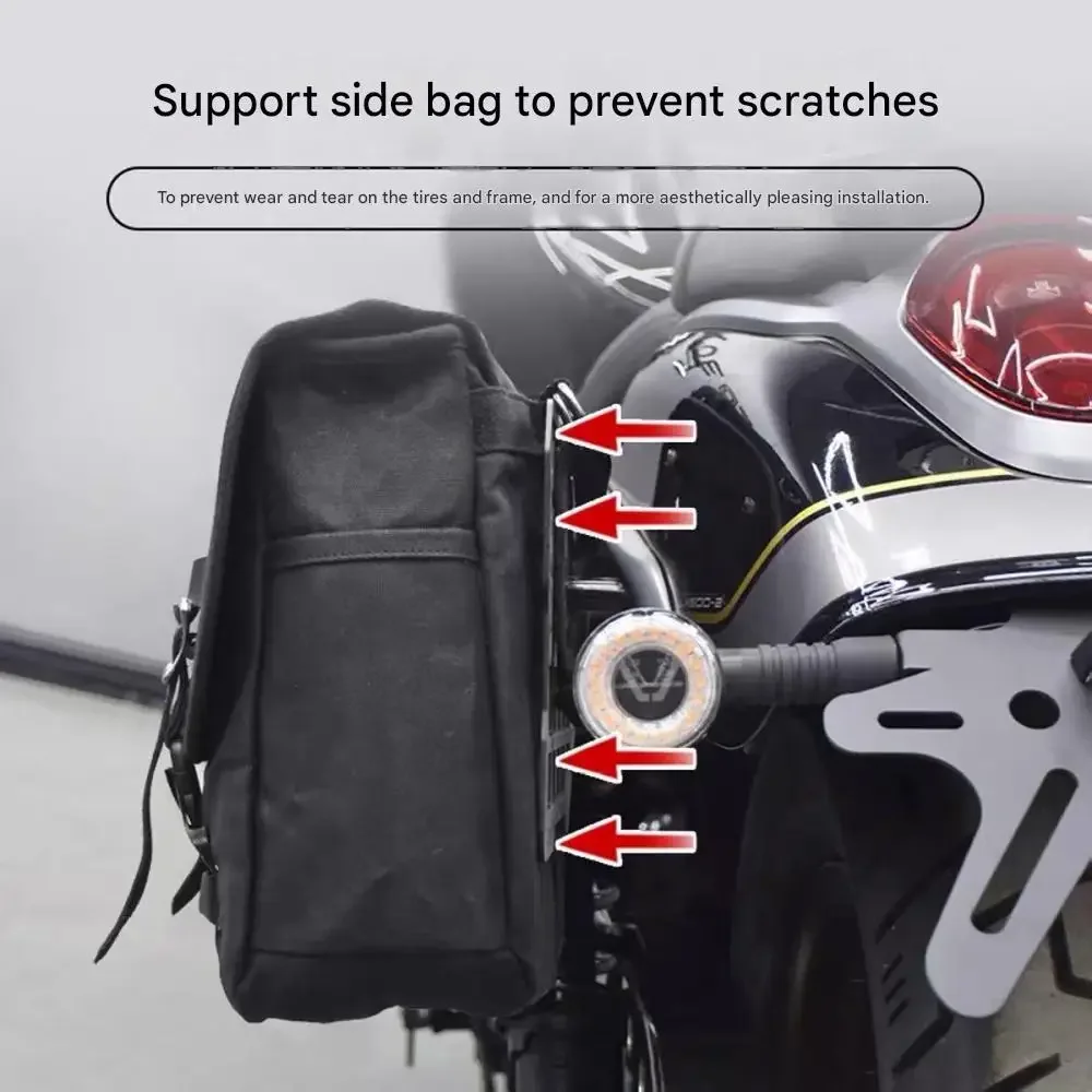 Suitable for VOGE CU625 modified tactical pouch side bag bracket side case retro canvas tool extension side bag accessories