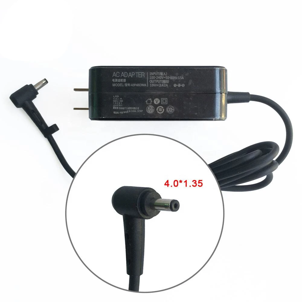 New Genuine Original 65W 19V 3.42A 4.0*1.35mm ADP-65DW A Laptop Adapter for Asus S533 S533EQ K513 with plug Charger