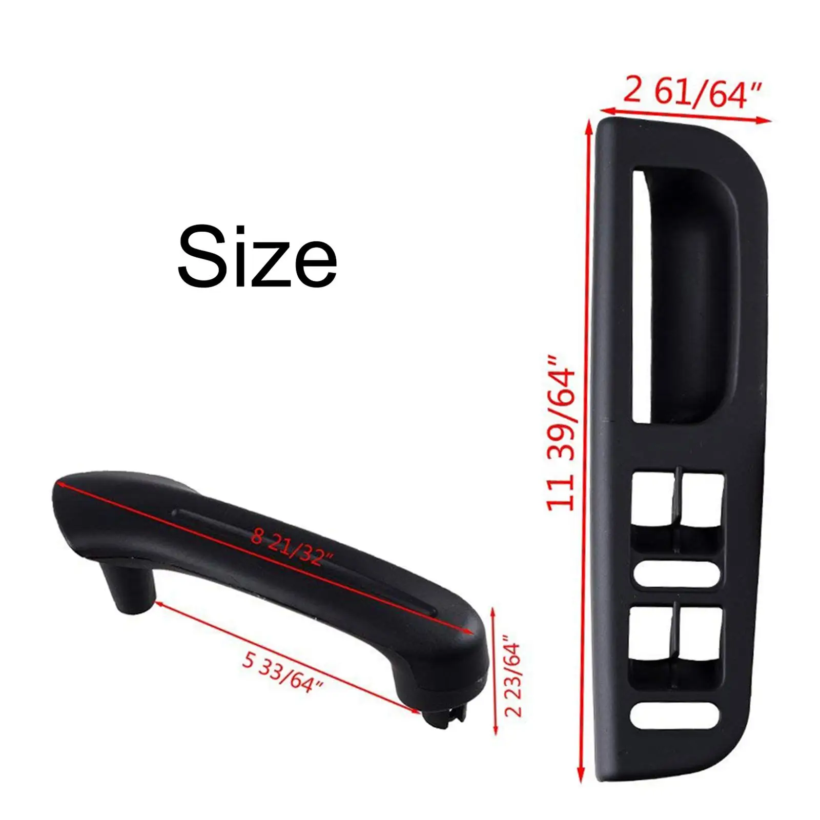 Kit de bisel de interruptor de ventana de agarre de manija Interior de coche para GOLF MK4