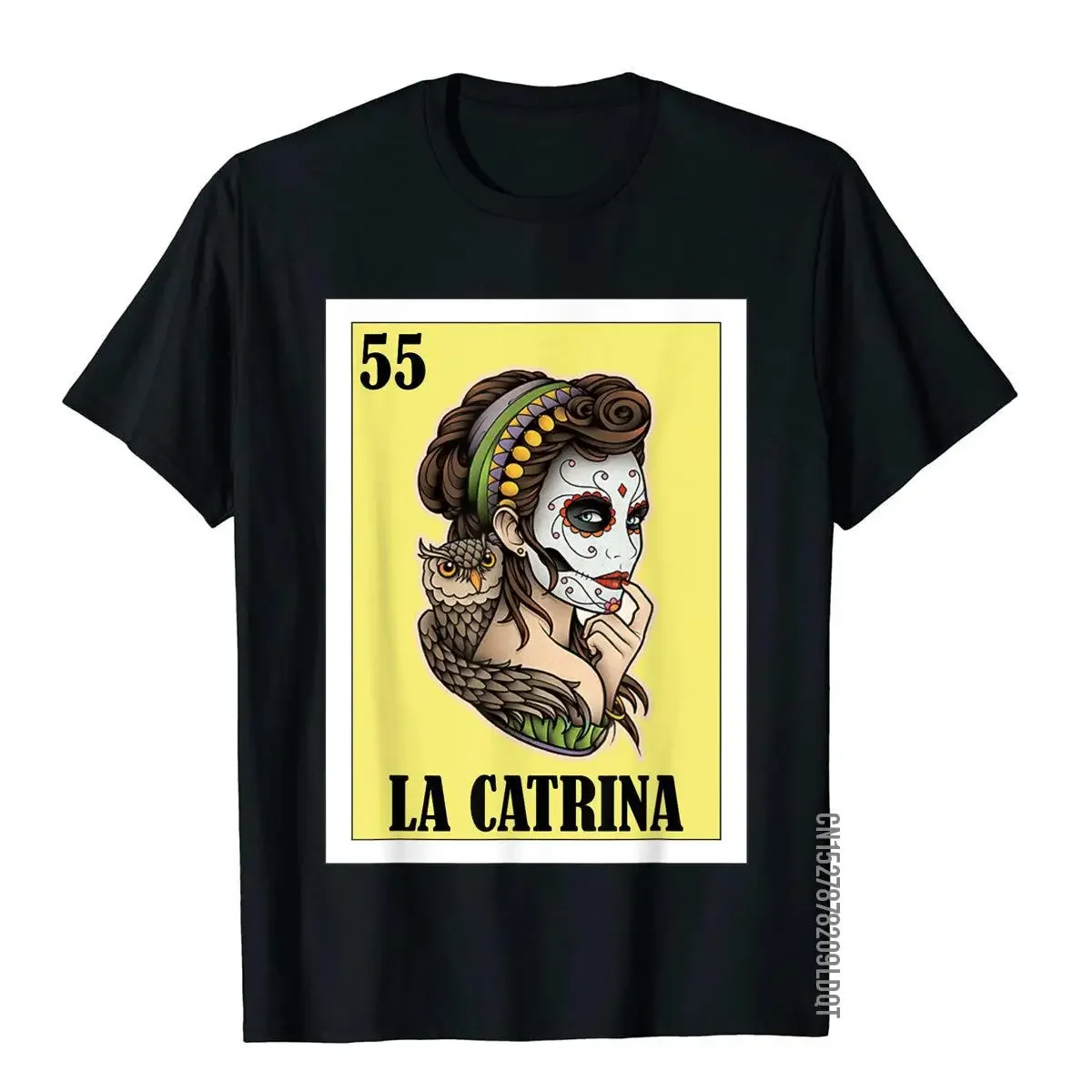 La Catrina Lottery Gift - Mexican Lottery La Catrina T-Shirt T Shirt For Men Birthday Tops T Shirt Hip Hop Funny Cotton Outfits