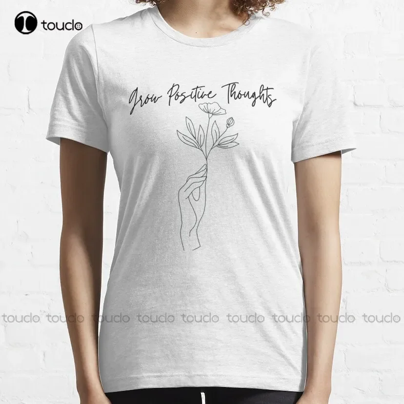 Grow Positive Thoughts ,Positive Thought  Inspiring ,Be Kind To Your Mind , Mental Health, Plant Classic T-Shirt Xs-5Xl Retro