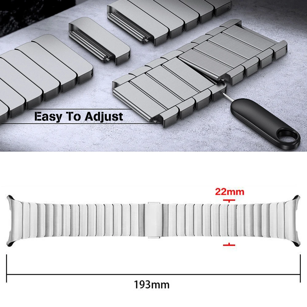 Stainless Steel Magnetic Band for Samsung Galaxy Ultra MEN Wristband Bracelet Replaced Accessories for SAMSUNG GALAXY ULTRA 47MM