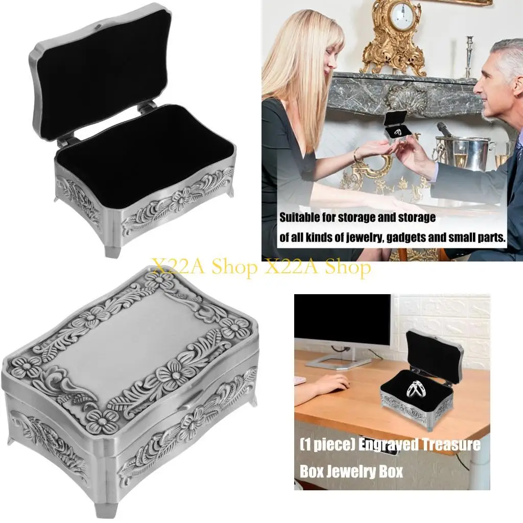 

Unique Alloy Organizers Detailing Portable Jewelry Display Case Sturdy