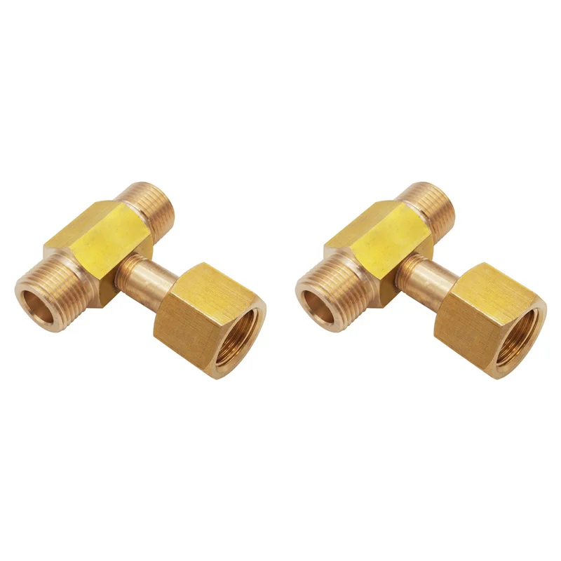 ABZS 2X W21.8-14 CO2 خزان زجاجة النحاس الخيوط المحملة المناسب 3 طريقة موصل شحن ملء محول للبيرة البيرة حوض السمك #5