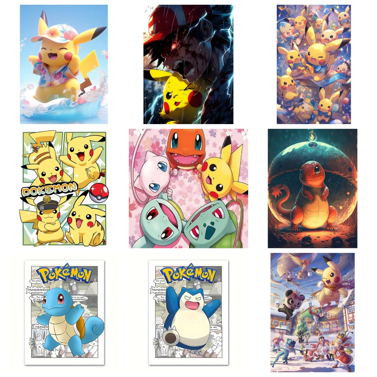 

500/1000 PCS Jigsaw Puzzle Animal t Cute Cartoon Pikachu Reducing Toy Holiday gift Perfect for DIY Creative Fun