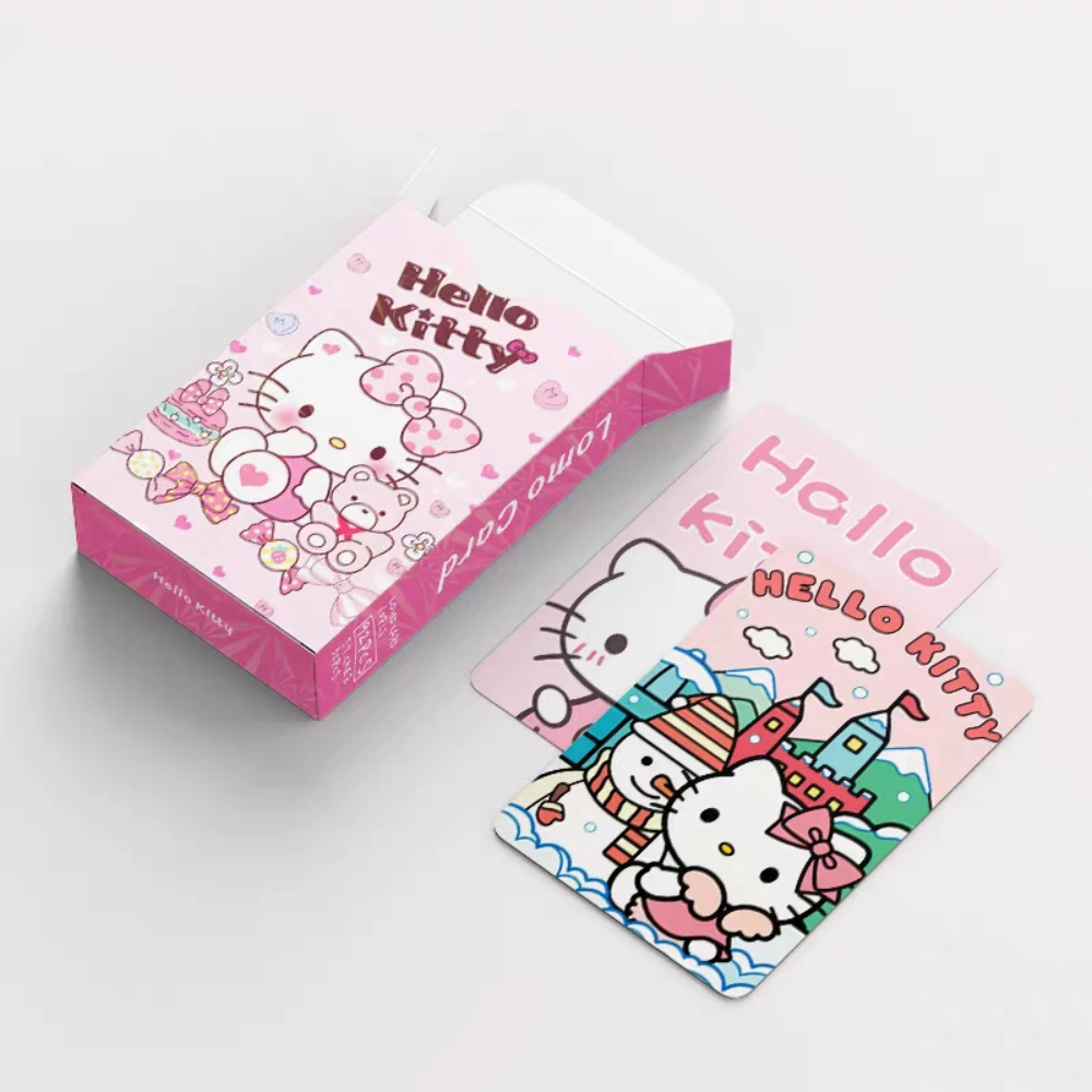 92Pcs Sanrio Hello Kitty Melody Sticker Card Anime Cinnamoroll Student Toys Ins Style 3-Inch Cartoon Small Cards Children'S Gift