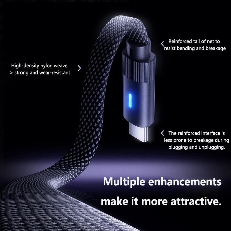 New L-Shape 100W Type C to Type C Flat Data Cable Fast Charging for iPhone 17 16 15 Huawei OPPO Honor