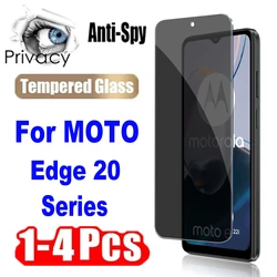 1-4Pcs Privacy Protective Tempered Glass for Motorola Moto Edge 20 Lite 20 Pro 20 Fusion Screen Protectors Films Glass