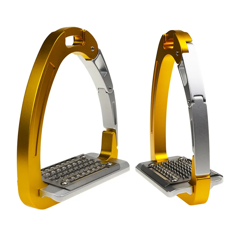 Aluminum Horse Safety Stirrups, Stainless Steel Anti-Slip Tread