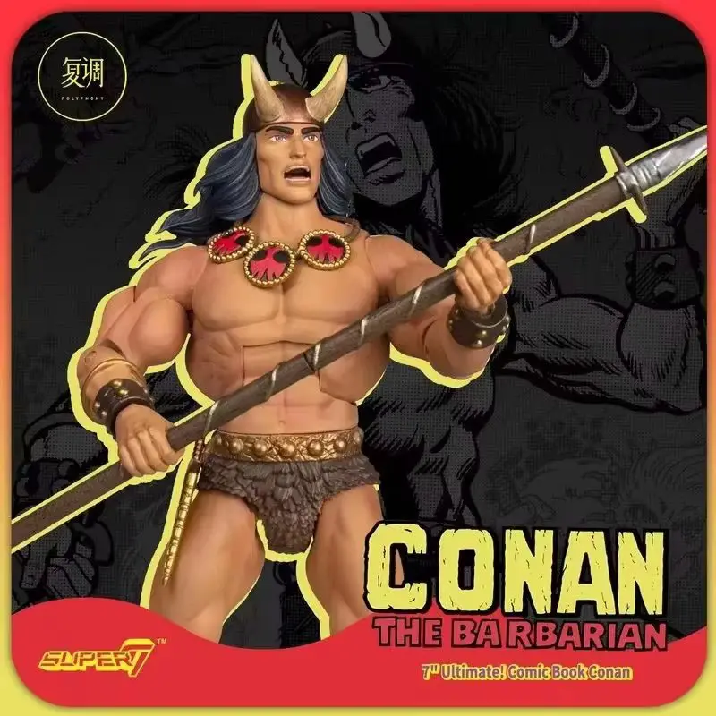 Super7 Savage Conan Manga Ultimate Edition Retro Limited Edition Trendy Play Ornament Action Figure Model Toys