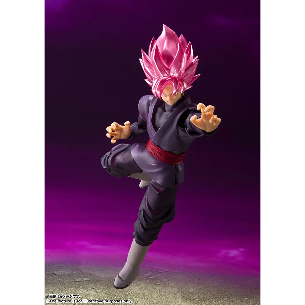 BANDAI S.H.Figuarts Dragon Ball Super SAIYAN ROSE Goku Black Anime Model Action Figure Genuine Boxed Toy in Stock