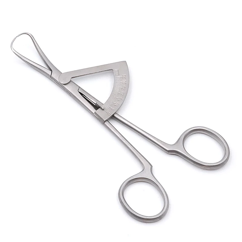 2Pcs Dental Implant Bone Caliper Stainless Steel Ridge Type Crown Gauge Ruler Surgical Wax Thickness Measuring Instrument 0-35mm