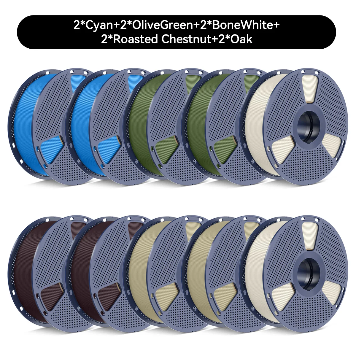 SUNLU PETG Filament 10kg Navulling 10 Rollen voor Bambu Lab PETG Filament PETG/ABS/TPU/PLA 3D Printer Filament Droogbox Snelle Verzending