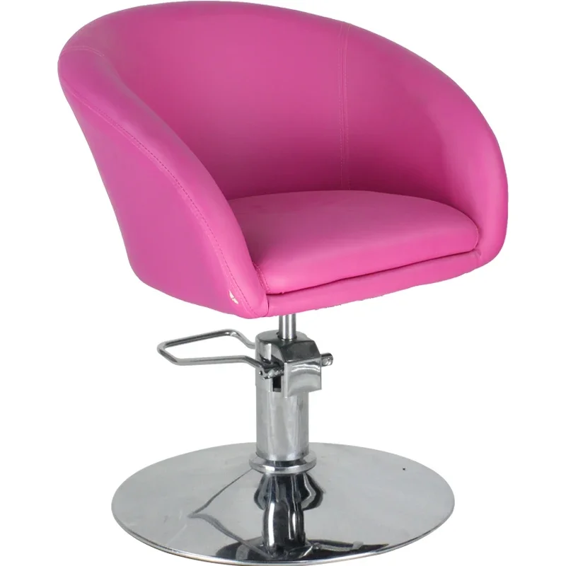 Pink Portable Barbers Armchairs Swivel Lounges Luxury Pedicure Hairdressing Chair Professional Cadeira Salon Furniture MQ50BC