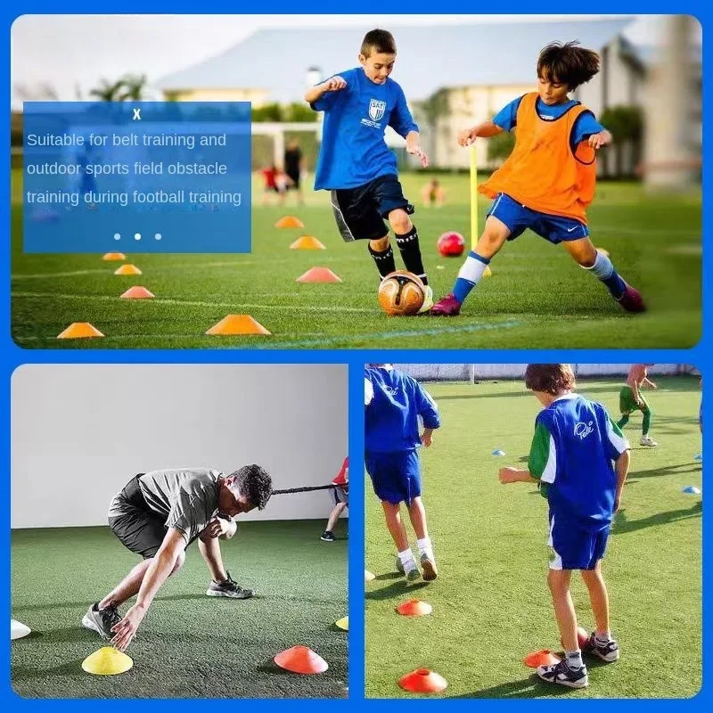 10pcs Cone Set Children's Football Training Professional Disc Footwork Agility Training Obstacle Sports Training Accessories