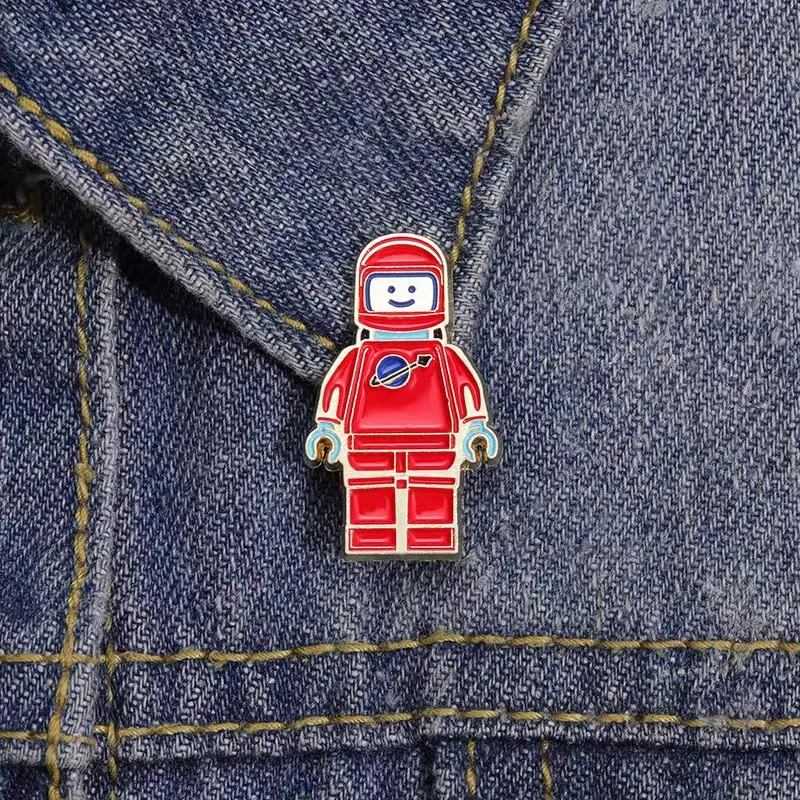 1pc Cartoon Astronauts Pins Brooch Gift Enamel Lapel Pin Clothing Backpack Decoration DIY Accessories