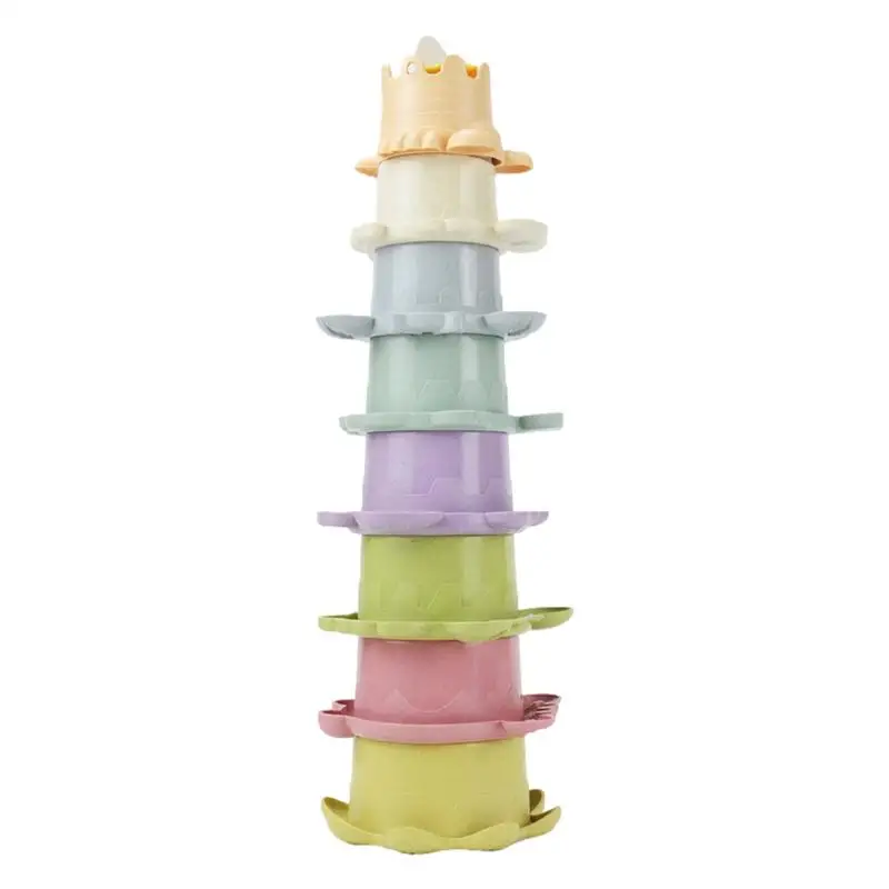 

Bath Stacking Animals Set Of 8 Developmental Nesting Cups Toy For Hand-Eye Coordination Fine Motor Skills Toys For Bath Pool