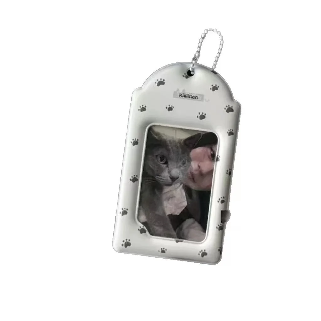 1-2pcs INS 3-inch Photo Storage Photocard Case Cat Claw Student ID Photocard Holder Card Case Kpop Photo Card Idol Card Holder image 4