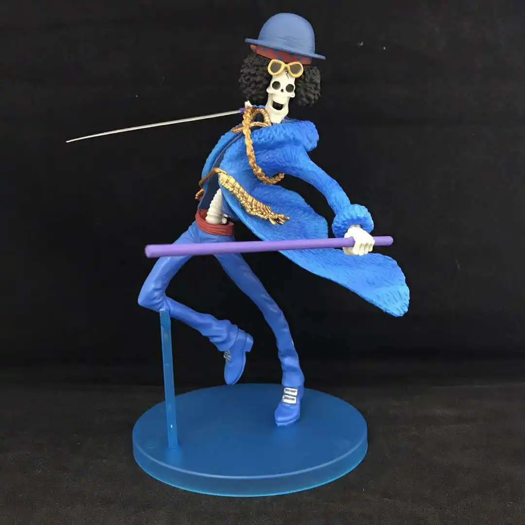 

Anime One Piece Brook 20th Blue Clothes I Ver PVC Action Figure Collectible Model Doll Toy 20CM