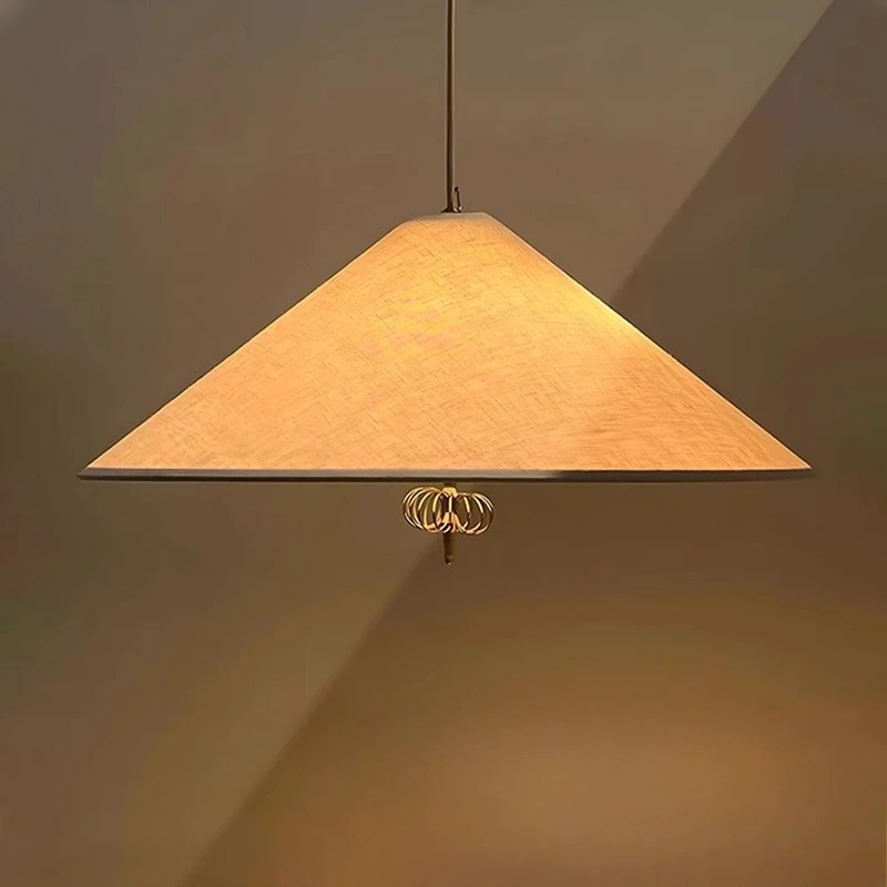 

Подвесной светильник в скандинавском стиле Дания Ваби-Саби Гостиная Спальня Ресторан Барная стойка Кабинет Средневековая ткань Ретро Подвесной светильник