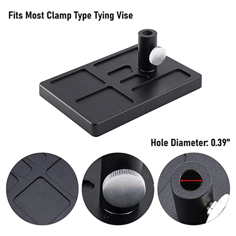 

Fly Tying Pedestal Base For Clamp Fly Tying Vise Fly Tying Tools Material Organizer Holder Fits Most Travel Portable