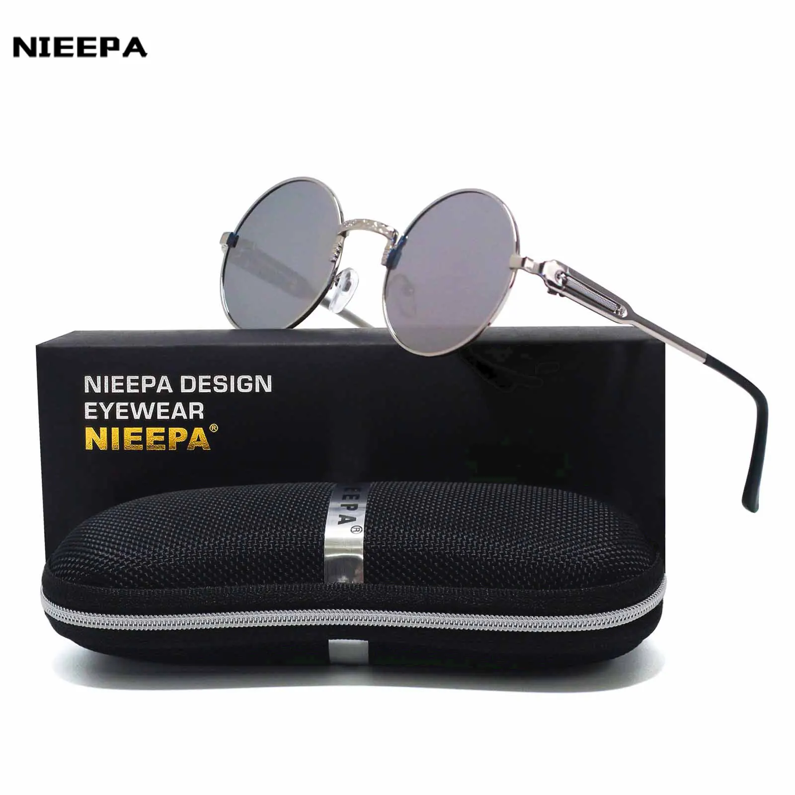 

Round Frame Steampunk Sunglasses for Men Women Driving Metal Frame Sun Glasses Fashion Vintage Classic UV400 Shades Eyewear