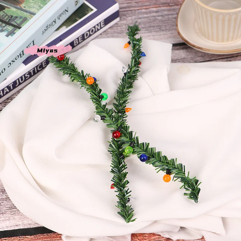 Strisce di erba per decorazioni natalizie in miniatura per case delle bambole in scala 1/12 per decorazioni decorative per bambole in scala 12a