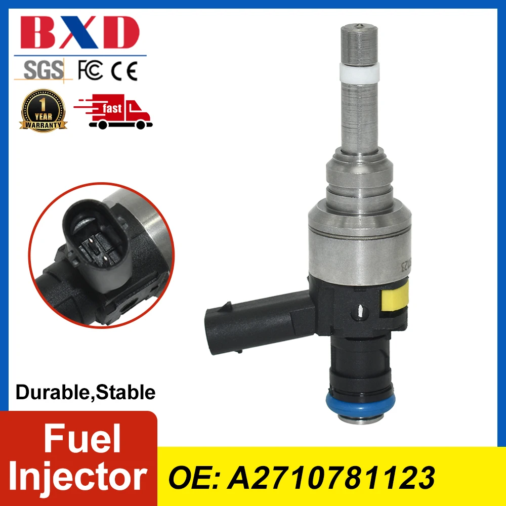 1/4PCS A2710781123 Fuel Injectors For Mercedes-Benz C250 E200 CGI E260 SLK200 R172 Hardtop Roadster For BRABUS 26E 1.8T