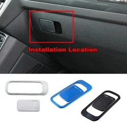 For Volkswagen VW Tiguan MK2 2017-2019 Storage Box Glove Box Glovebox Switch Button Cover Trim Stainless Steel Sticker