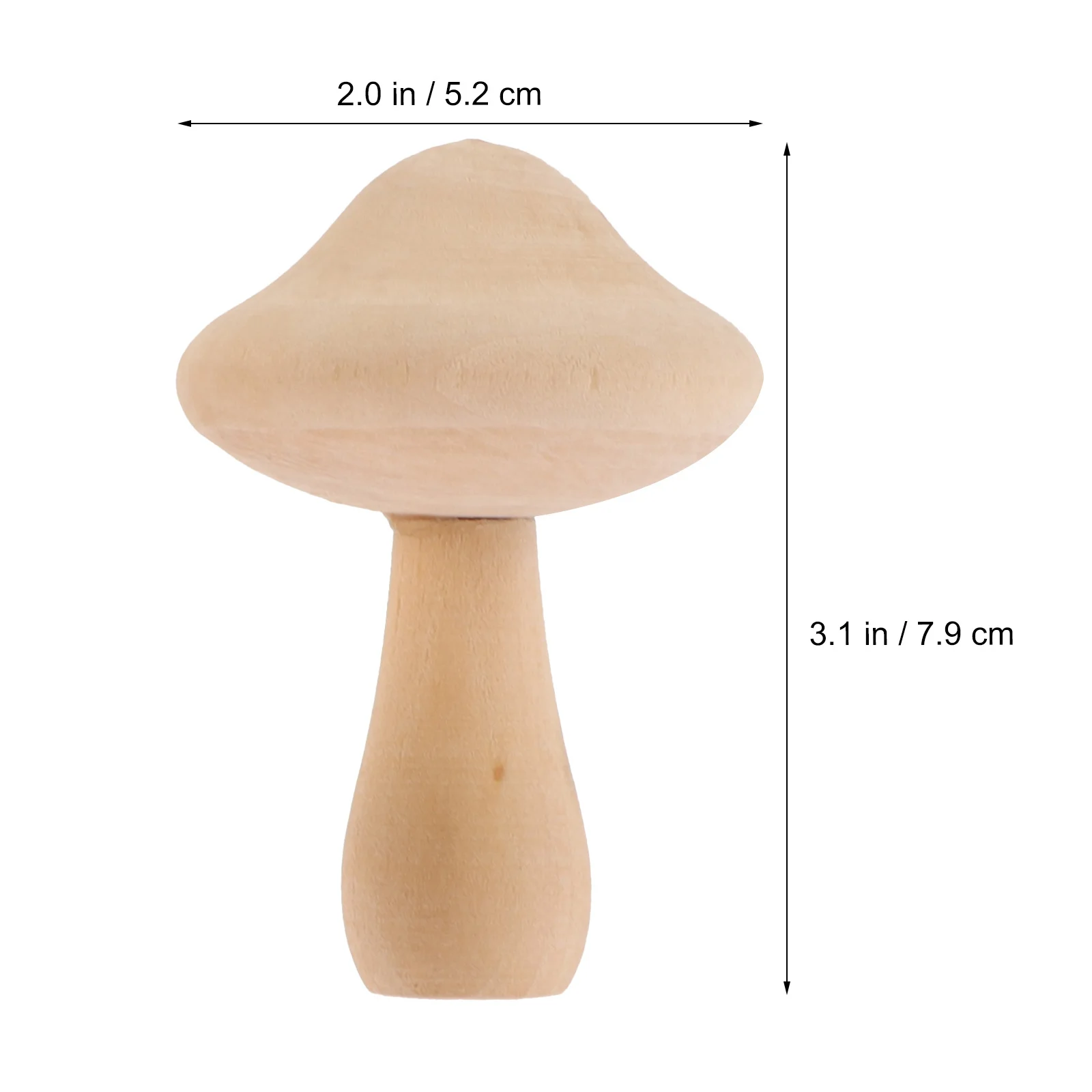 

8Pcs DIY Unfinished Wooden Mushroom Pegs Hand Painted Crafts Educational Kids Creative Desktop Decoration DIY Mushroom Peg