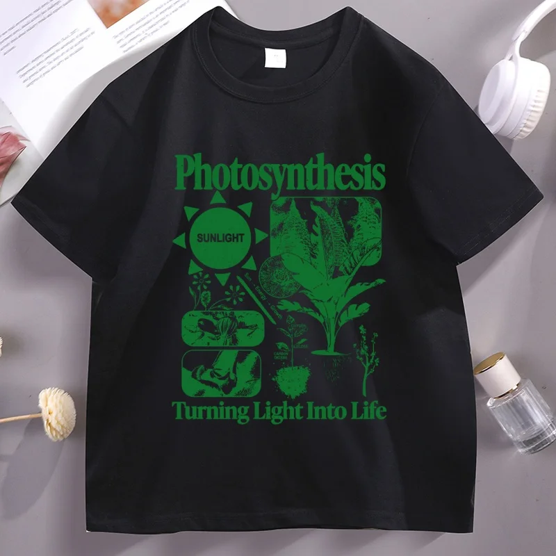 

Photosynthesis Vintage T-Shirt Retro Botanical 90s Y2K Science Graphic Tee Plant Biology Wildflower Garden t Shirt unisex tees