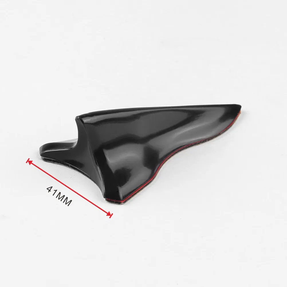 10Pcs Shark Style Car Fin Roof Mount Decoration Lightweight ABS Construction Modern Cool Design Universal Fit Vehicle Exterior