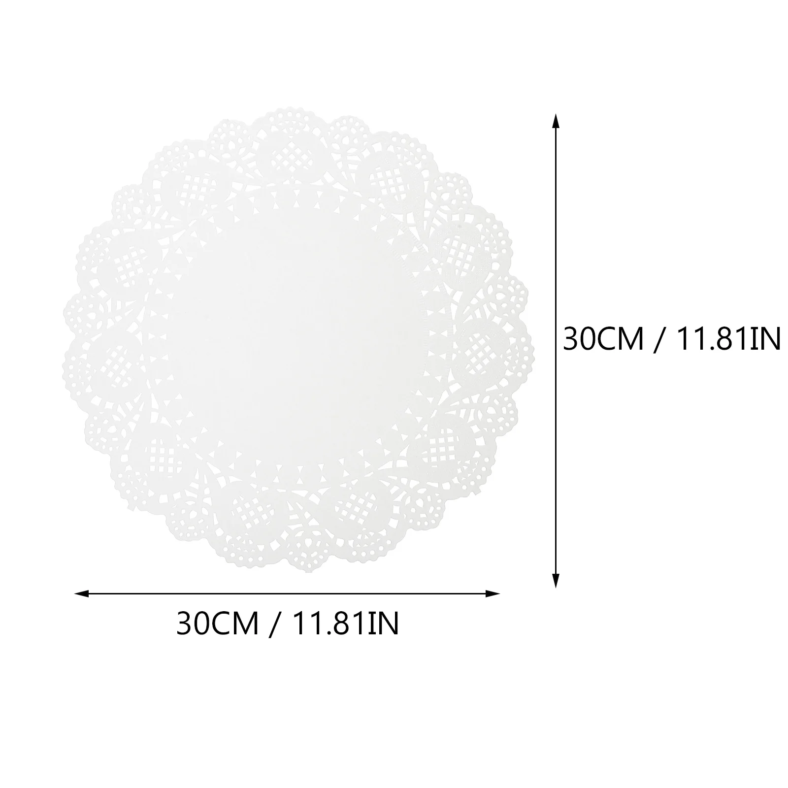 

140 Sheets Lace Paper Doilies Food Grade Safe Round Cake Dessert Absorbing Oil Elegant Wedding Banquet