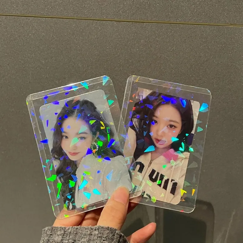 10-pecas-de-porta-cartoes-transparentes-com-estrelas-e-coracoes-brilhantes-a-laser-para-cartoes-de-fotos-de-3-polegadas-de-Idolos-kpop-capa-protetora-para-cartoes-de-meninas-embalagem-para-envio