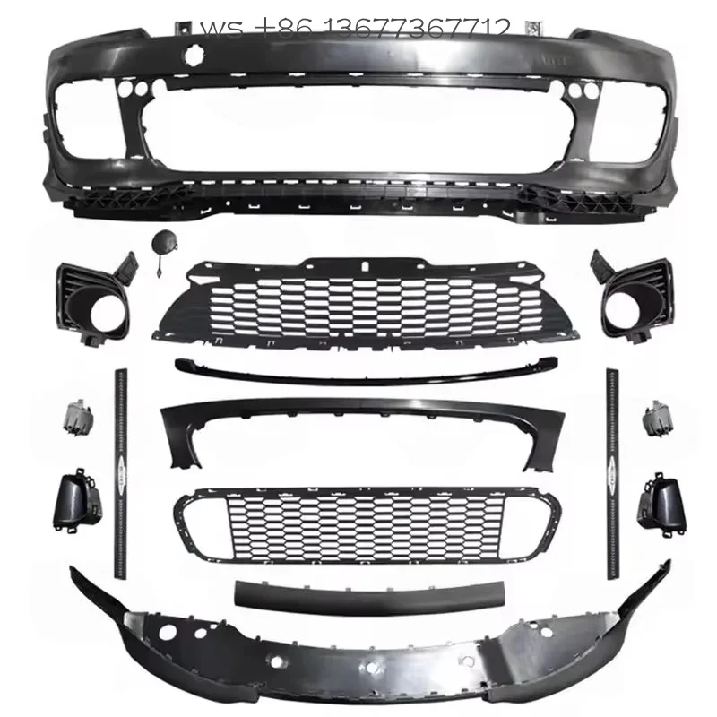 

Factory hot salesFor Mini R55 R56 Cooper Body Kits 2009-2012 JCW Style GP Front & Rear Bumper Set New Condition Fender Position