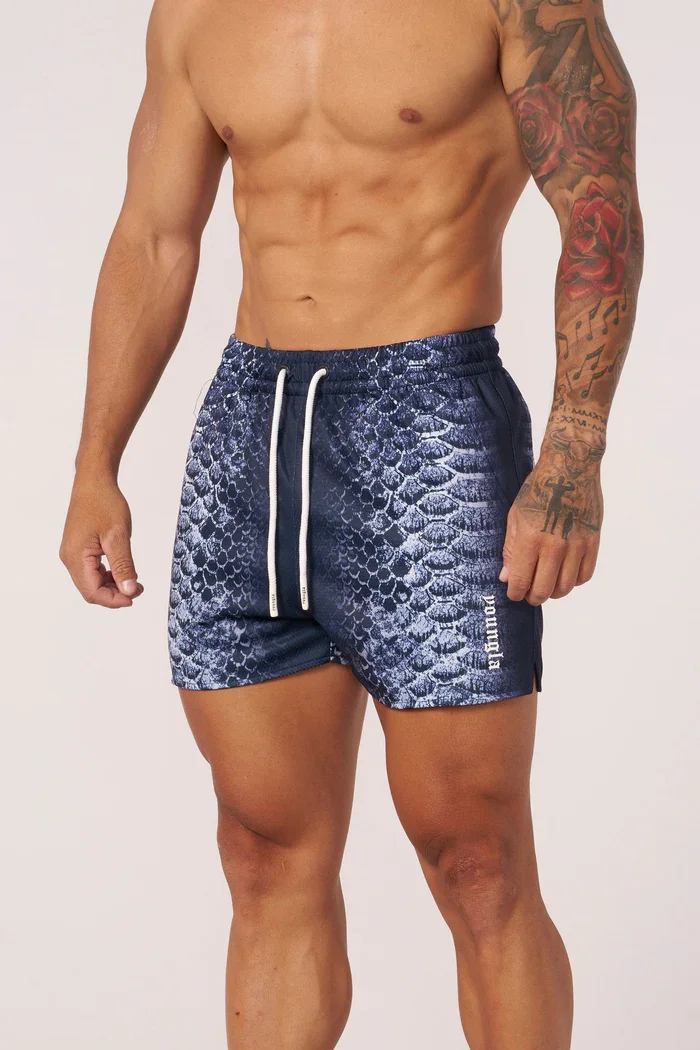 

new summer 2025 3D men's shorts summer outdoor beach pants knee high speed dry fitness shorts