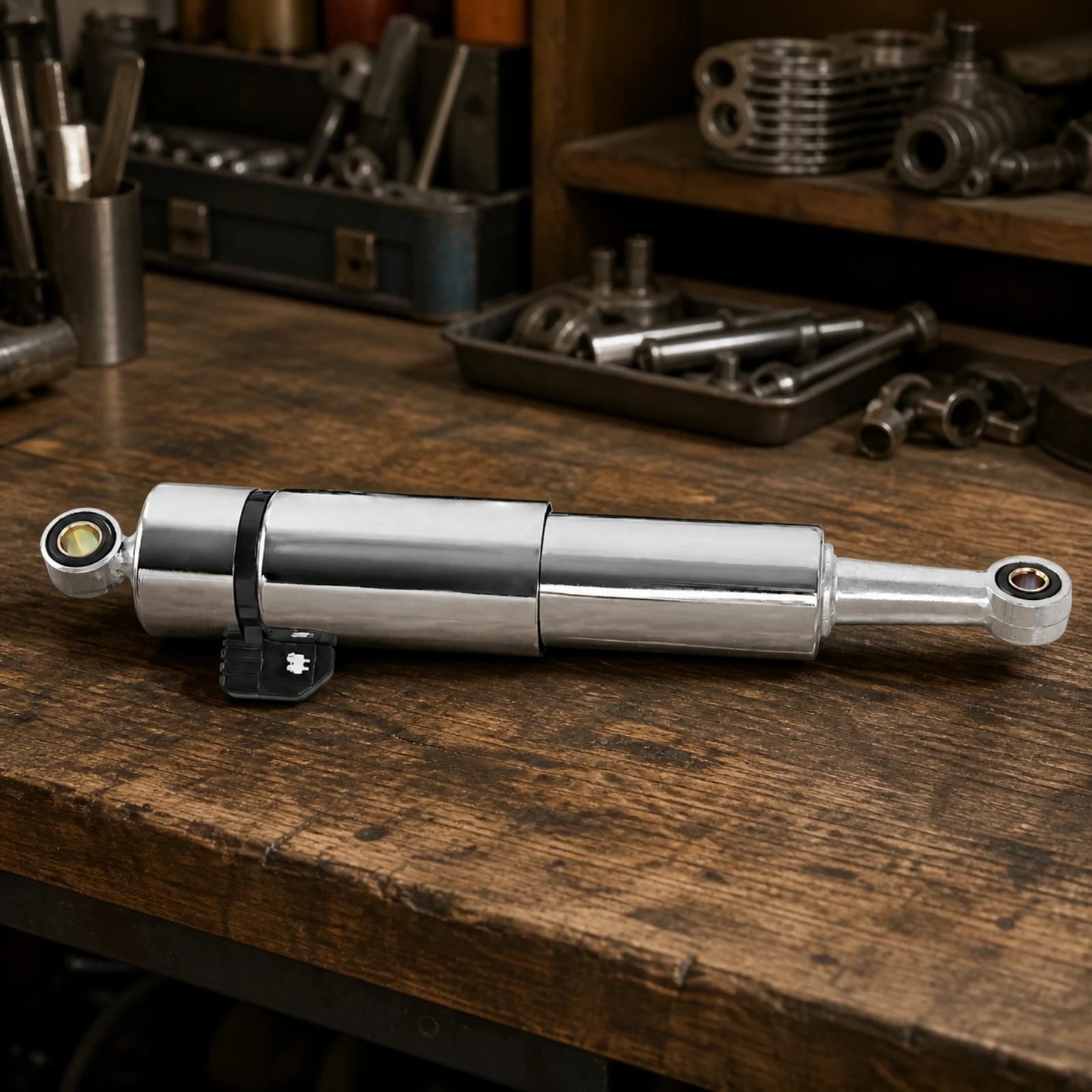 Dayang DY100 Rear Shock Absorber Polished Silver Finish Aftermarket Rear Shock Absorber Long-Lasting Sleek