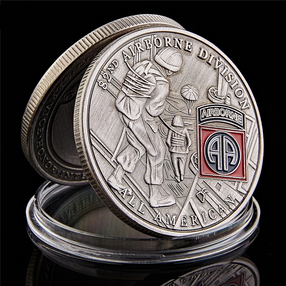 

USA 82nd Airborne Division Challenge Coins Souvenir US Eagle Military Coin Collection
