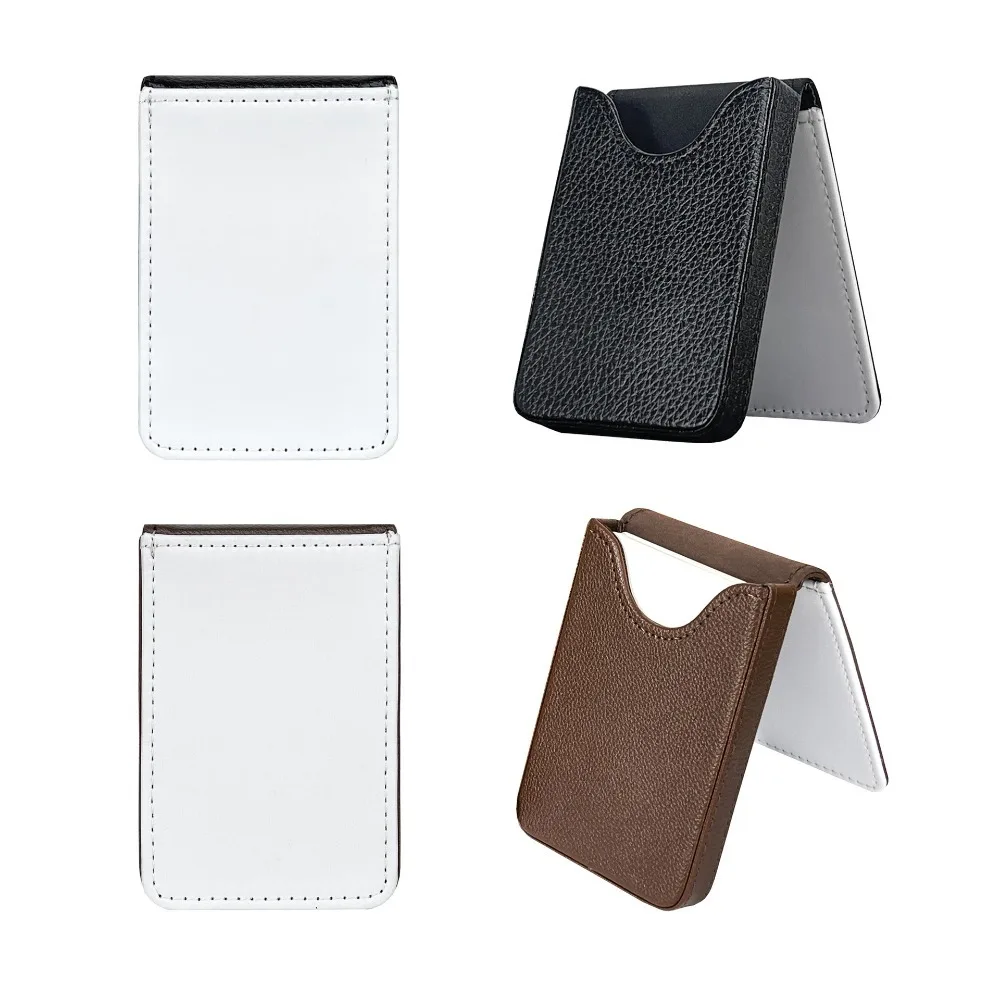

DIY Blank Name Card Holder PU Leather Lightweight Thermal Dye Sublimation Card Case Card Organizer Elegant Design