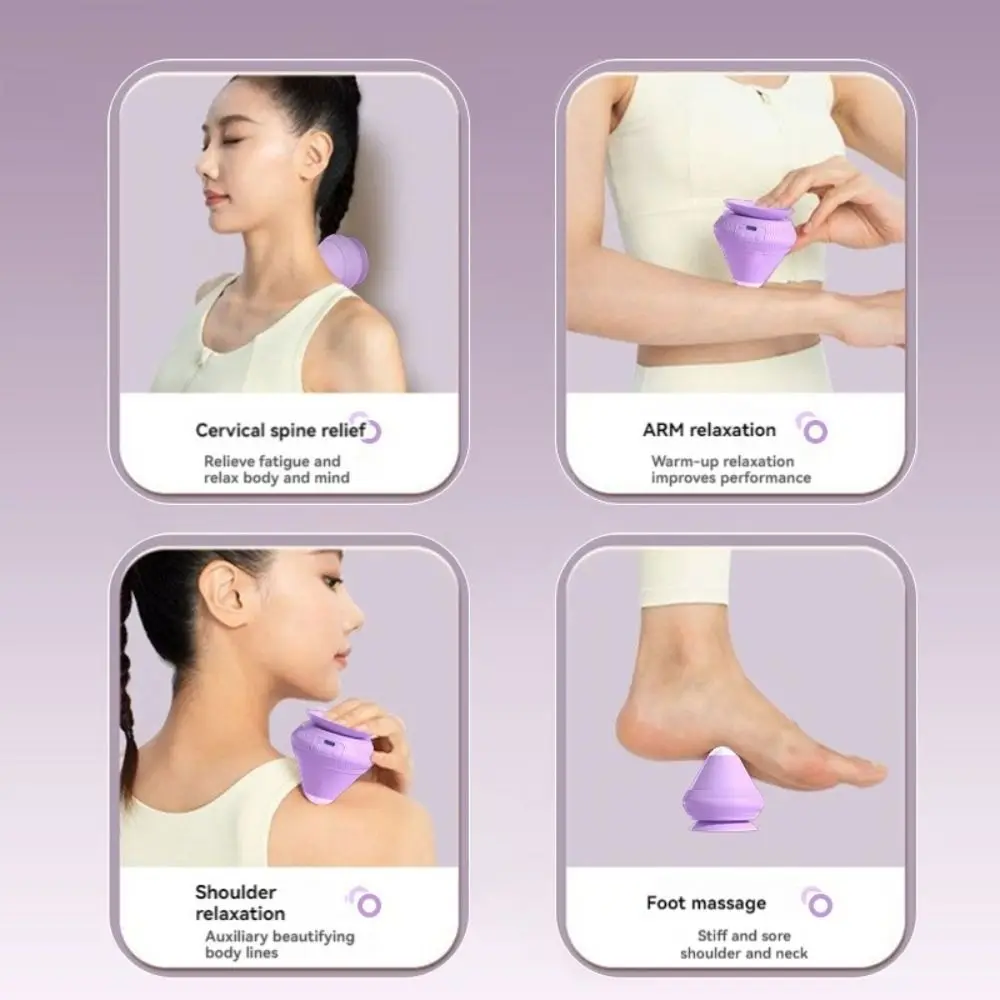 

Электрический адсорбционный массажер-мяч 2, регулируемая температура, горячий компресс, мяч для фасции йоги, вибрирующий, эргономичный