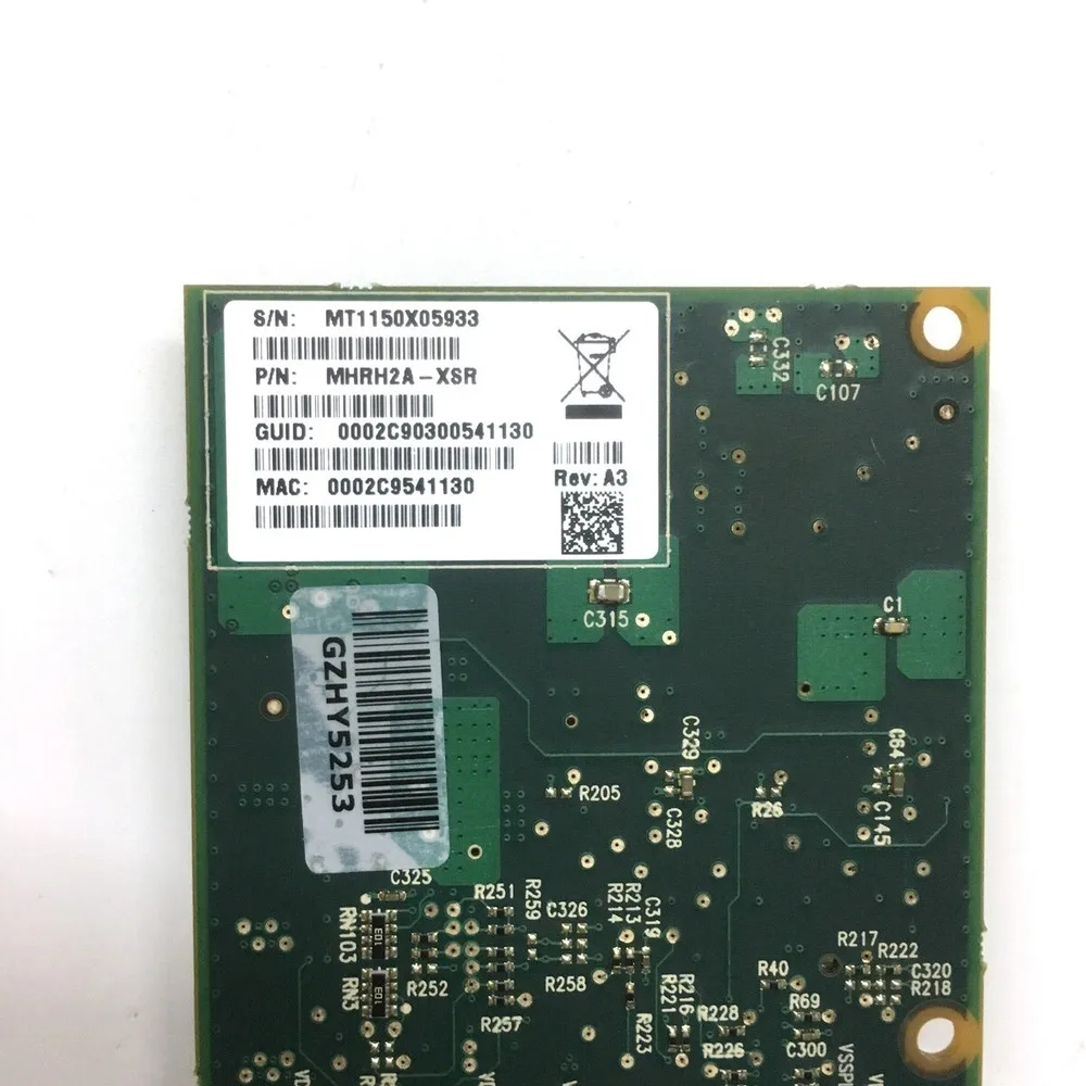 Mellanox MHRH2A-XSR Adattatore server PCI-E a doppia porta INFINBAND da 10 Gb
