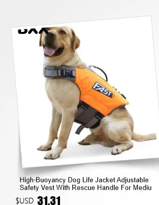 High Buoyancy Dog Life Jacket Adjustable Safety Flotation Vest For Small Medium Large Dogs Swimming Activities