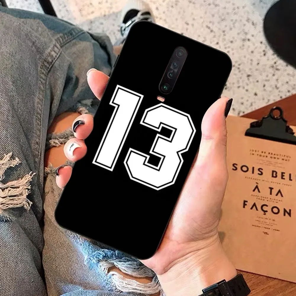 lucky number 13 Phone Case For Redmi 5 6 7 8 9 10 plus pro 6 7 8 9 A GO K20 K30 K40 pro plus F3 Fundas image 2