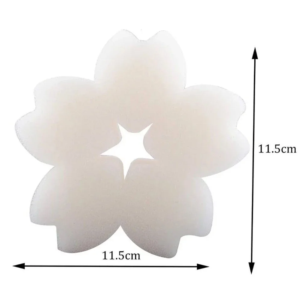 Efficient Work Swimming Pool Cartoon Oil Absorbing Sponge 16pcs Pentagonal Shaped Filters Strong Grease Adsorption